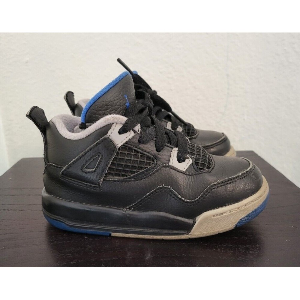 Nike Air Jordan 4 Retro Black Alternate Motorsport 308500-006 Baby Size 8C Rare